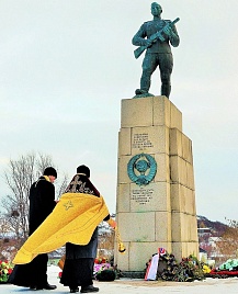 Памятник советскому воину-освободителю в Киркенесе (Норвегия).